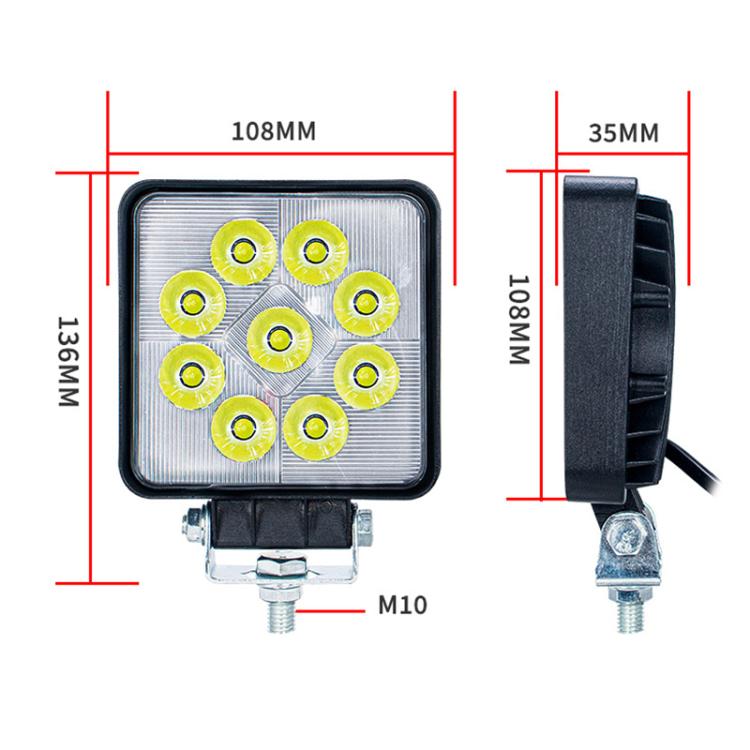 DC 12V-80V Forklift LED High Brightness Front Working Headlight