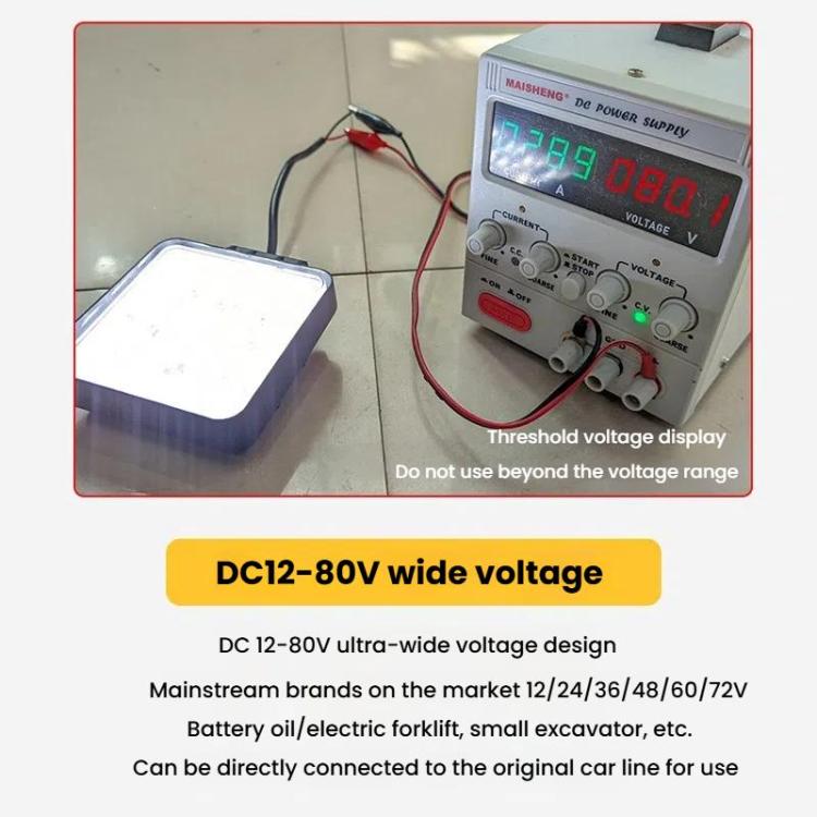 DC 12V-80V Forklift LED High Brightness Front Working Headlight