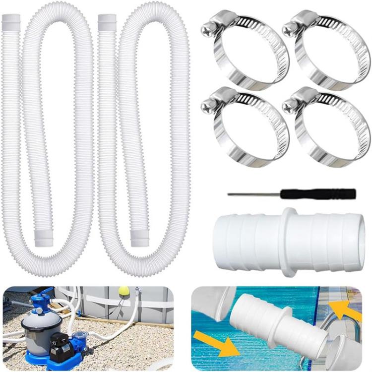 32mm Pool Hose + Connector + Screwdriver For Intex 300 GPH/530 GPH