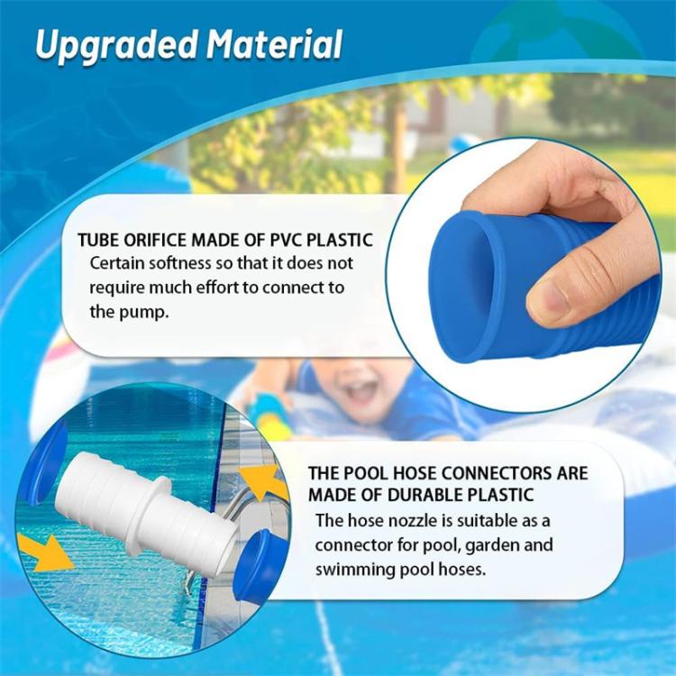 32mm Pool Hose + Connector + Screwdriver For Intex 300 GPH/530 GPH
