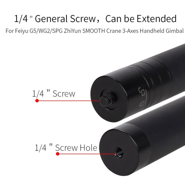 XILETU 19-73cm 5-section Telescopic Stabilizer Extension Rod Phone Camera Selfie Stick