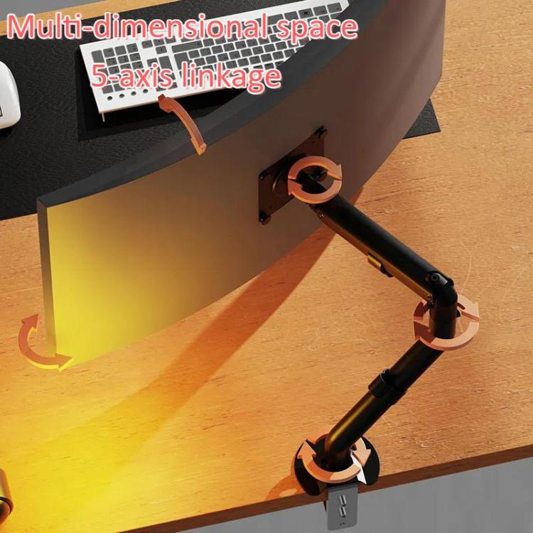 For 15-32 Inch Monitor Bracket Adjustable Gas Spring Computer Screen Desk Mount Stand