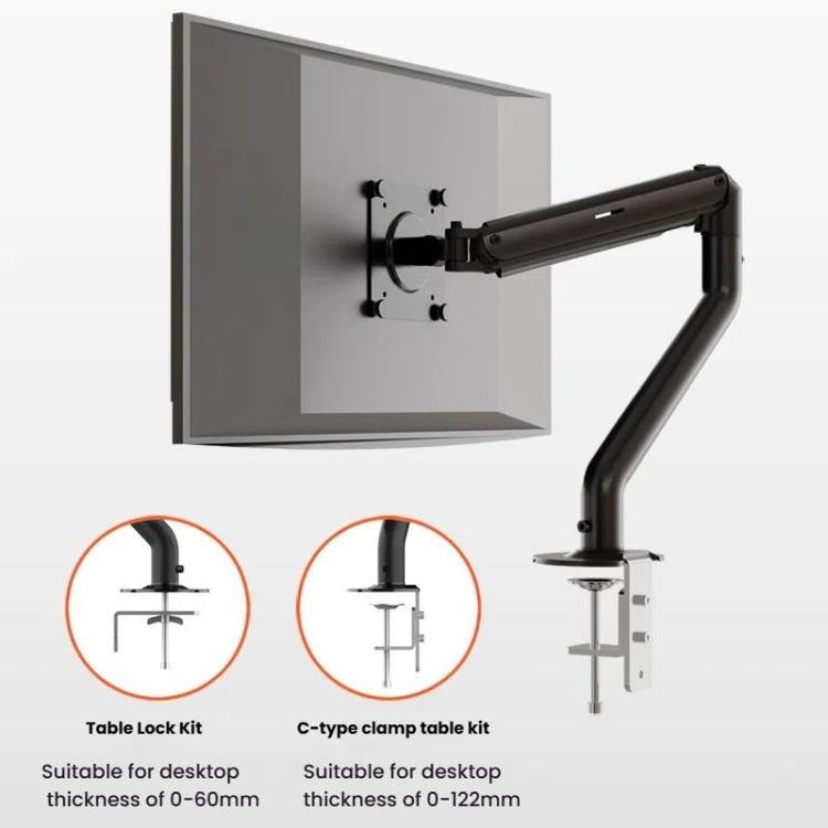 For 15-32 Inch Monitor Bracket Adjustable Gas Spring Computer Screen Desk Mount Stand