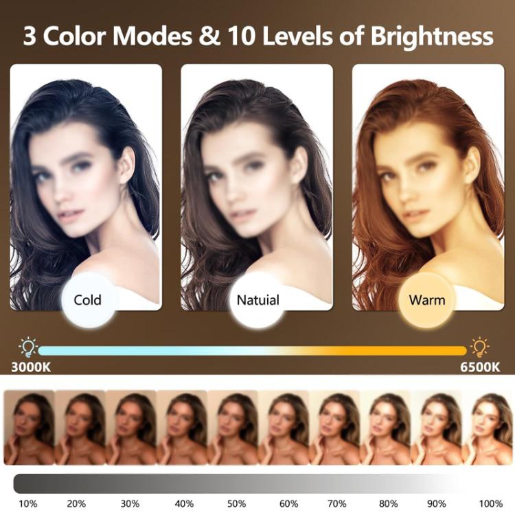 Live Streaming Fill Light Selfie Desktop Photography Light Laptop Clamp Fill Lamp Set