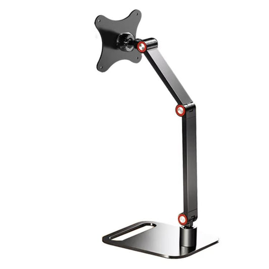 Portable Vesa Monitor Stand Height Adjustable Swivel Desk Mount For 17-Inch Screens