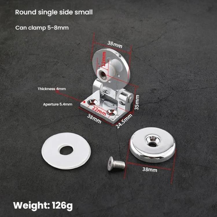 Frameless Glass Door Hinge Display Wine Cabinet 180 Degree Window Door Round Hinge