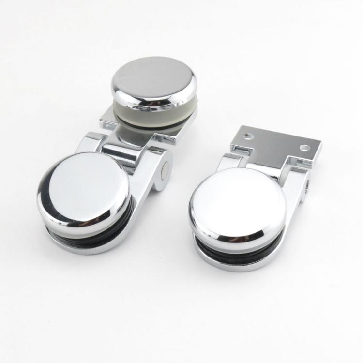 Frameless Glass Door Hinge Display Wine Cabinet 180 Degree Window Door Round Hinge