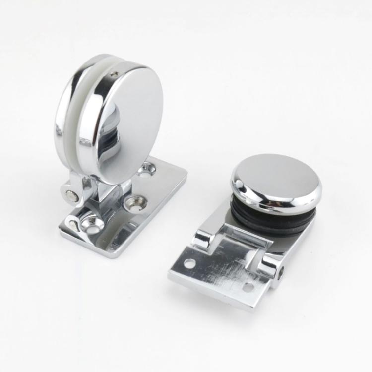 Frameless Glass Door Hinge Display Wine Cabinet 180 Degree Window Door Round Hinge