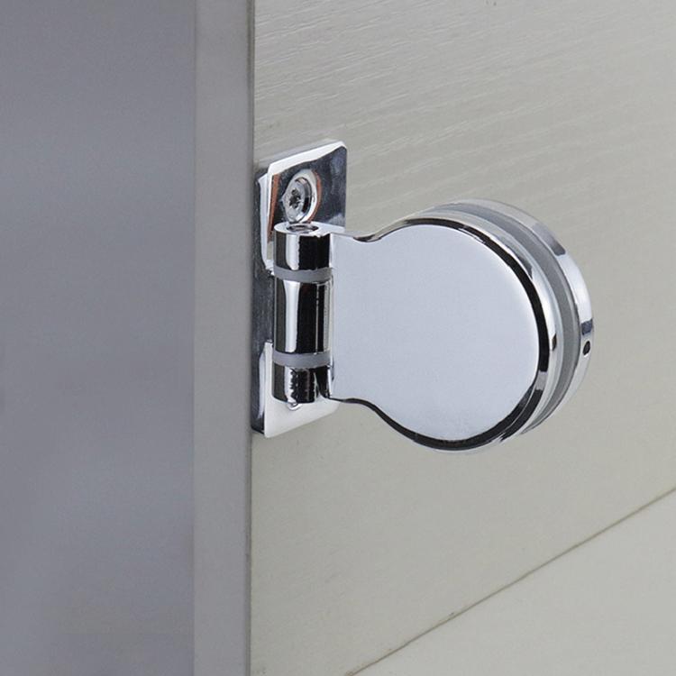 Frameless Glass Door Hinge Display Wine Cabinet 180 Degree Window Door Round Hinge