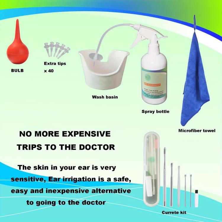 Portable Manual Ear Washer Ear Flusher Ear Wax Cleaner