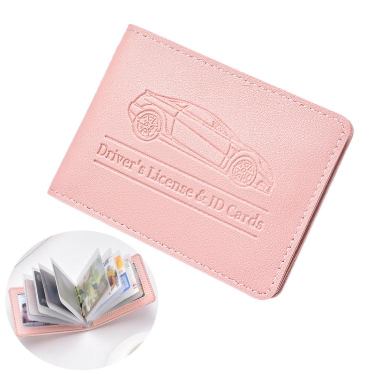 Multi-card Driver License Card Holder Women Driving License Leather Protective Case ID Credit Card Bag