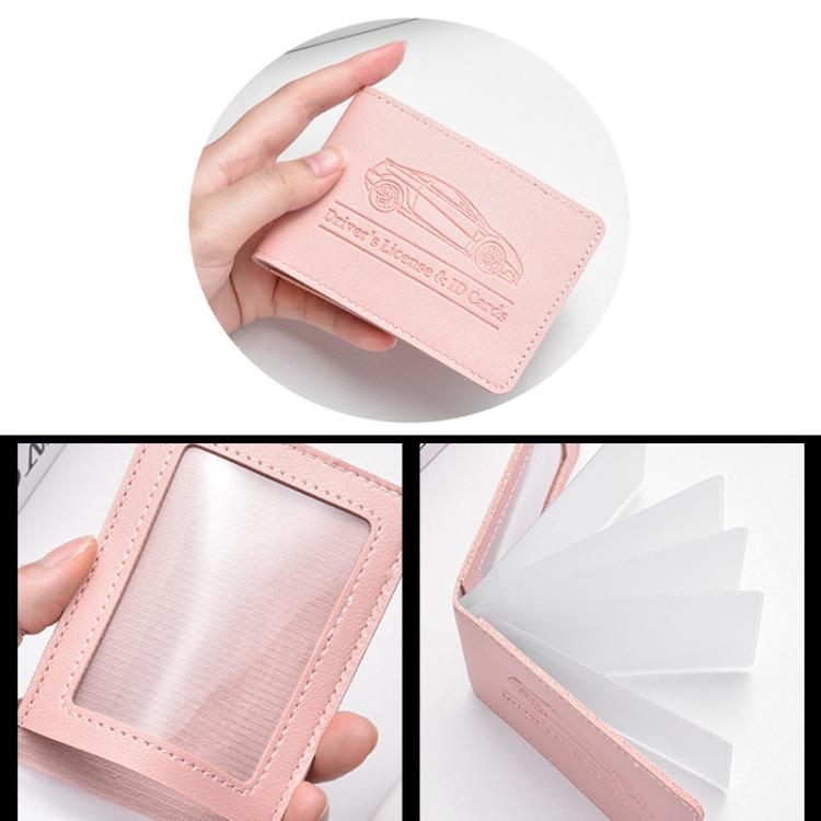 Multi-card Driver License Card Holder Women Driving License Leather Protective Case ID Credit Card Bag