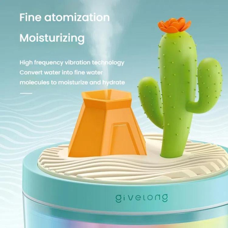 Givelong Mini Portable Landscape Humidifier Plant Pot Hydrator Mister USB Car Spray Aromatherapy Diffuser