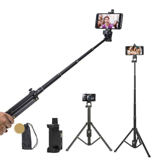YUNTENG 1688L 16.5-77 Inch Phone Camera Selfie Stick Tripod With Bluetooth Remote Control