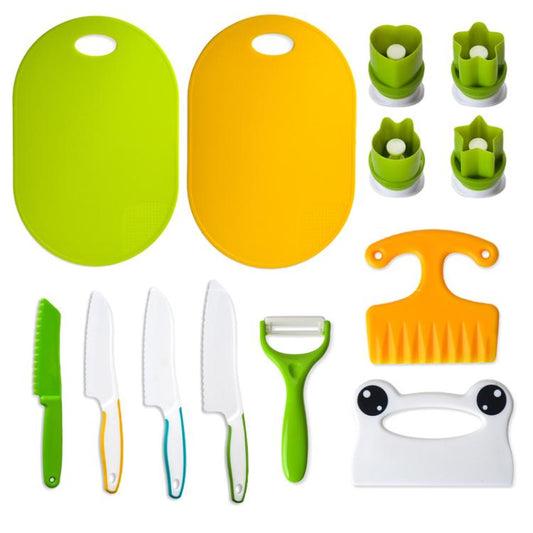 Children Plastic Cooking Knife Set Kids DIY Peeler Kicthen Tools