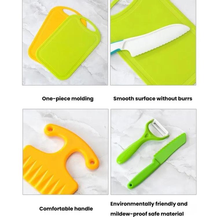 Children Plastic Cooking Knife Set Kids DIY Peeler Kicthen Tools