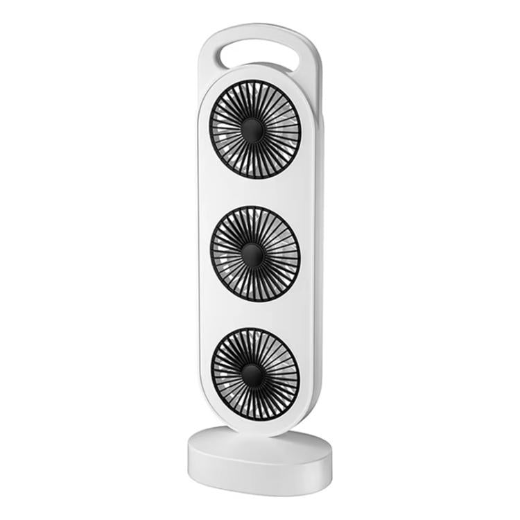 Simple Triple Turbine Design Fan Large Wind Desktop USB Charging Portable Home Outdoor Dormitory Fan