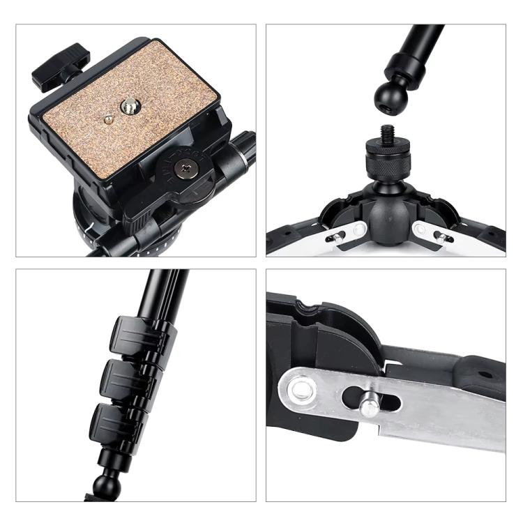 YUNTENG VCT-588 Camera Monopod 65-166cm Aluminum Alloy DSLR Tripod Stand With Hydraulic Ball Head