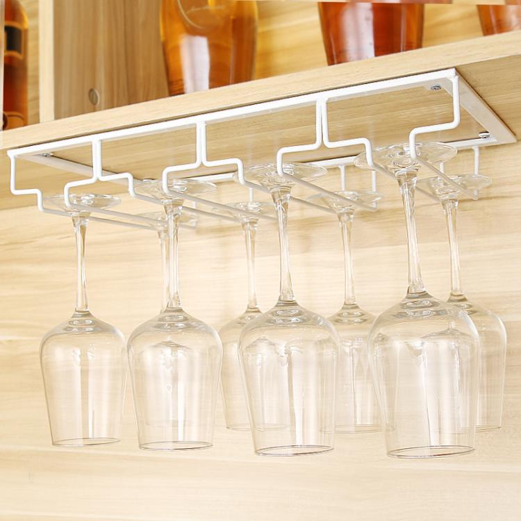 Upside Down Hanging Wine Cup Holder Cabinet Goblet Bracket Hanging Wine Glass Holder