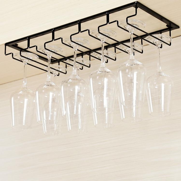 Upside Down Hanging Wine Cup Holder Cabinet Goblet Bracket Hanging Wine Glass Holder