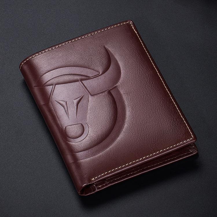 BULL CAPTAIN 0203 RFID Anti-theft Top-layer Cowhide Multiple Card Slots Wallet