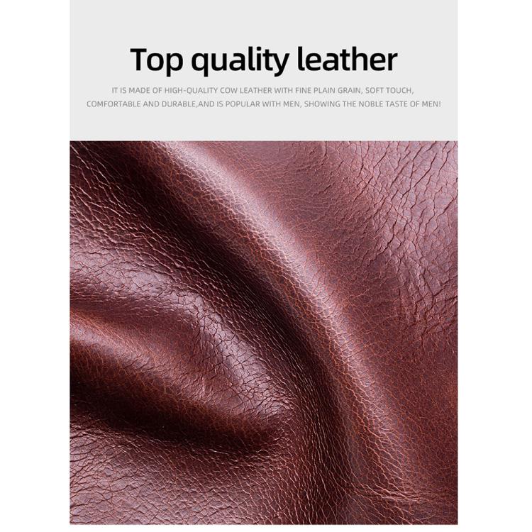 BULL CAPTAIN 0203 RFID Anti-theft Top-layer Cowhide Multiple Card Slots Wallet