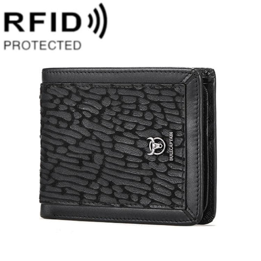 BULL CAPTAIN 07 RFID Anti-theft Top-layer Cowhide Multiple Card Slots Wallet