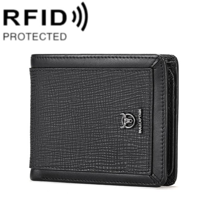 BULL CAPTAIN 07 RFID Anti-theft Top-layer Cowhide Multiple Card Slots Wallet