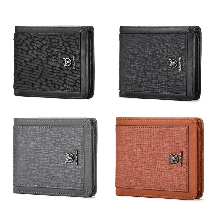 BULL CAPTAIN 07 RFID Anti-theft Top-layer Cowhide Multiple Card Slots Wallet