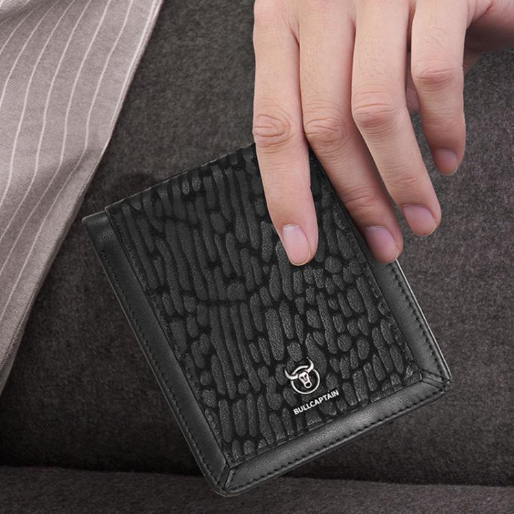 BULL CAPTAIN 07 RFID Anti-theft Top-layer Cowhide Multiple Card Slots Wallet