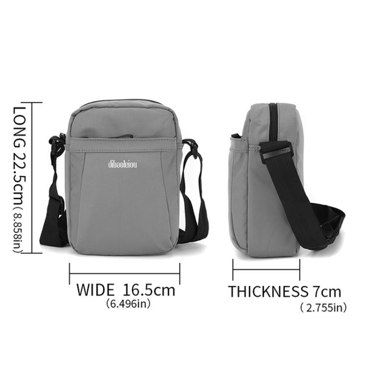 Dibaoleiou Lightweight Multifunction Mobile Phone Bag Men Casual Canvas Bag Shoulder Small Backpack