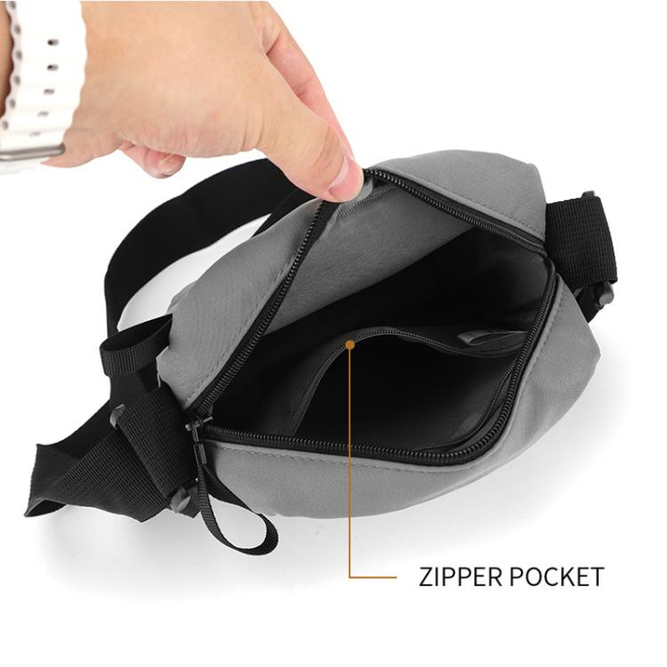 Dibaoleiou Lightweight Multifunction Mobile Phone Bag Men Casual Canvas Bag Shoulder Small Backpack