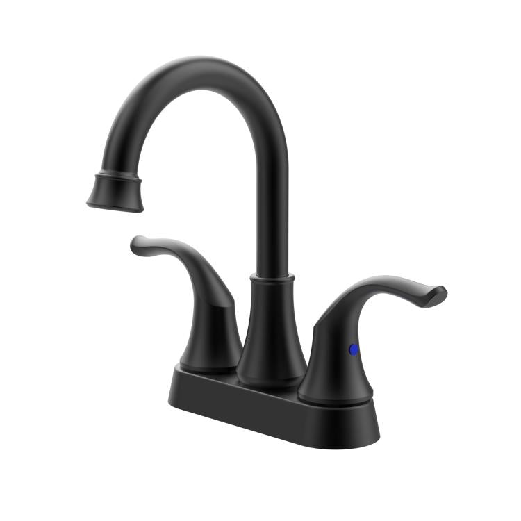 Dual Handle Two-Hole Bathroom Sink Faucet for Undermount Basin Separate Hot/Cold Water Controls