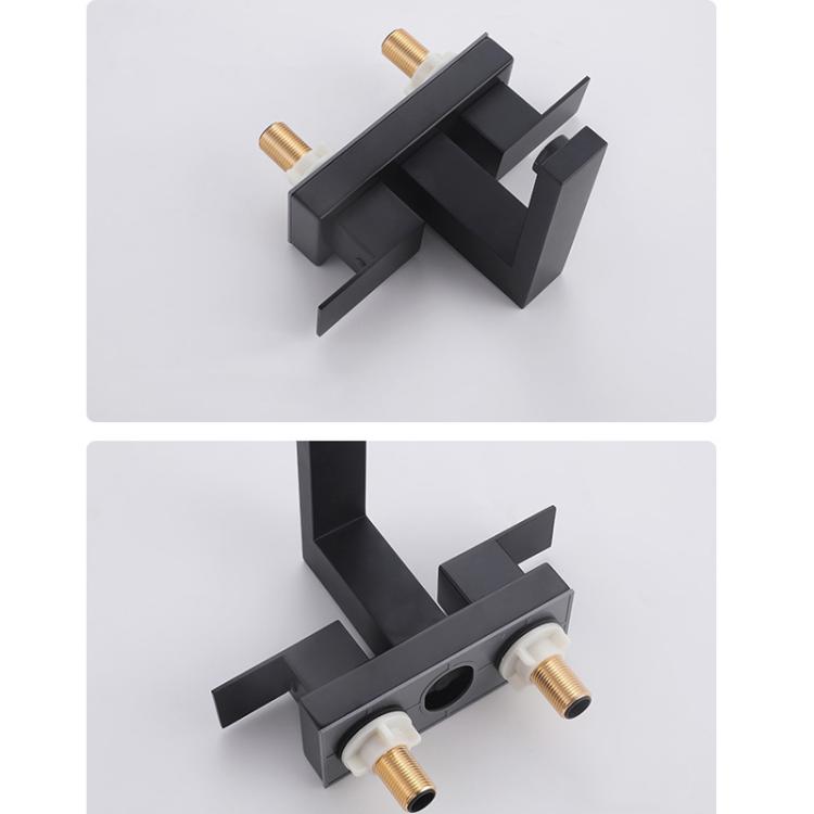 Dual Handle Two-Hole Bathroom Sink Faucet for Undermount Basin Separate Hot/Cold Water Controls