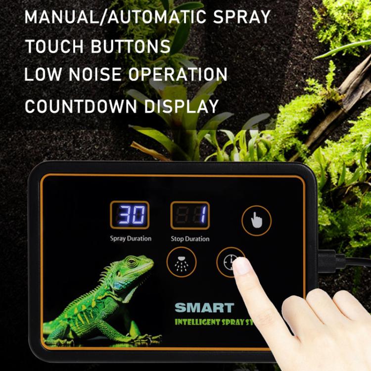 Smart Timer Misting System Kit For Reptile Terrariums Automatic Rainforest Habitat Sprayer