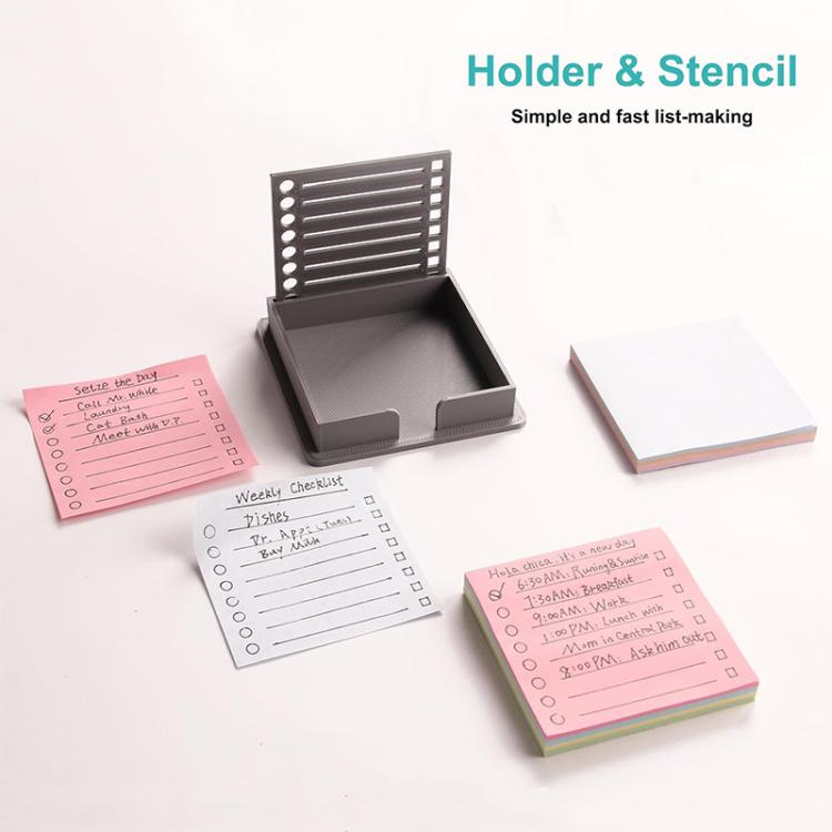 Office Sticky Note Template Box Student Planner Maker Saving Tool