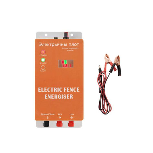 12V Electric Fence for Livestock High Voltage Pulse Farm Electric Poultry Equipment, 5km Standard EU Plug, 5km Standard US Plug, 5kg Standard AU Plug, 5km Standard UK Plug, 5km Alarm EU Plug, 5km Alarm US Plug, 5km Alarm AU Plug, 5km Alarm UK Plug