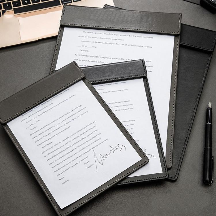 Deli  64506 A4 PU Magnetic Clipboard Writing Board File Folder for Office, Hotel, Meetings, Signing Documents