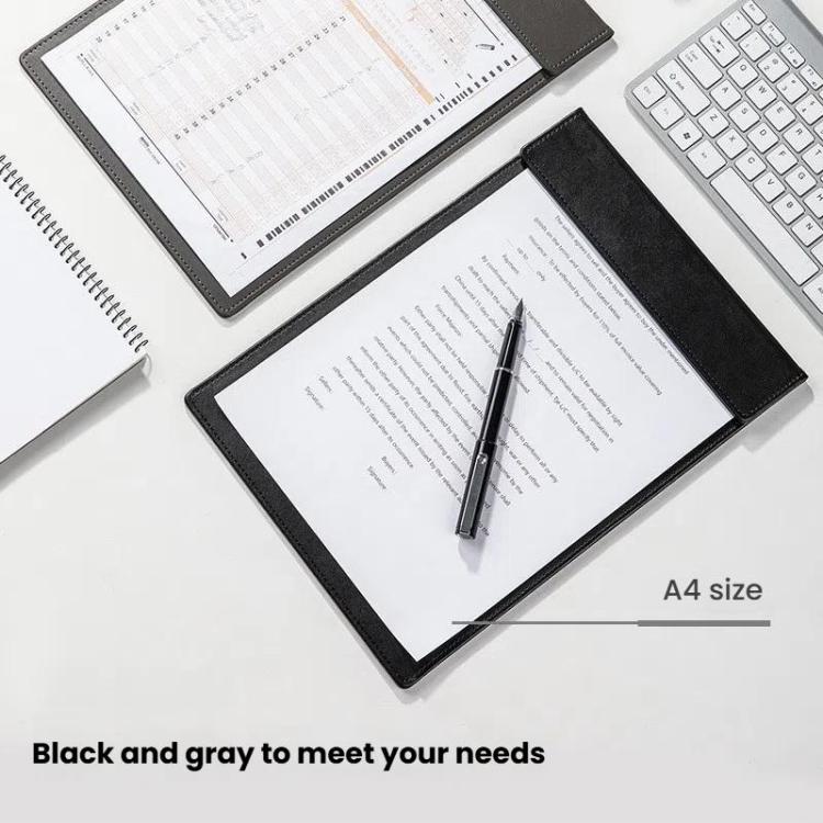 Deli  64506 A4 PU Magnetic Clipboard Writing Board File Folder for Office, Hotel, Meetings, Signing Documents