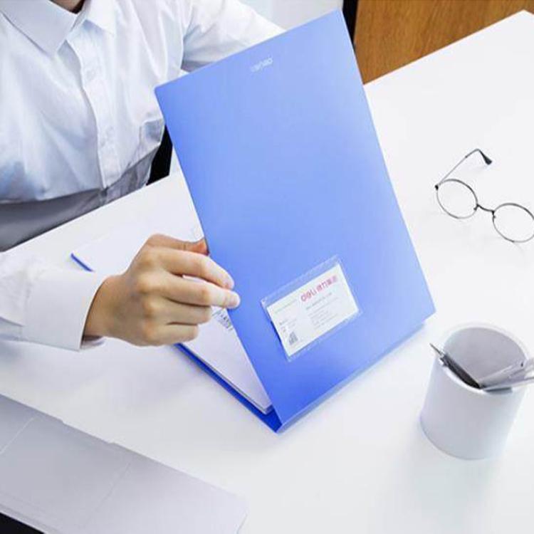 Deli 5333 A4 Hangable Clipboard File Folder With Clip Space-Saving Document Holder