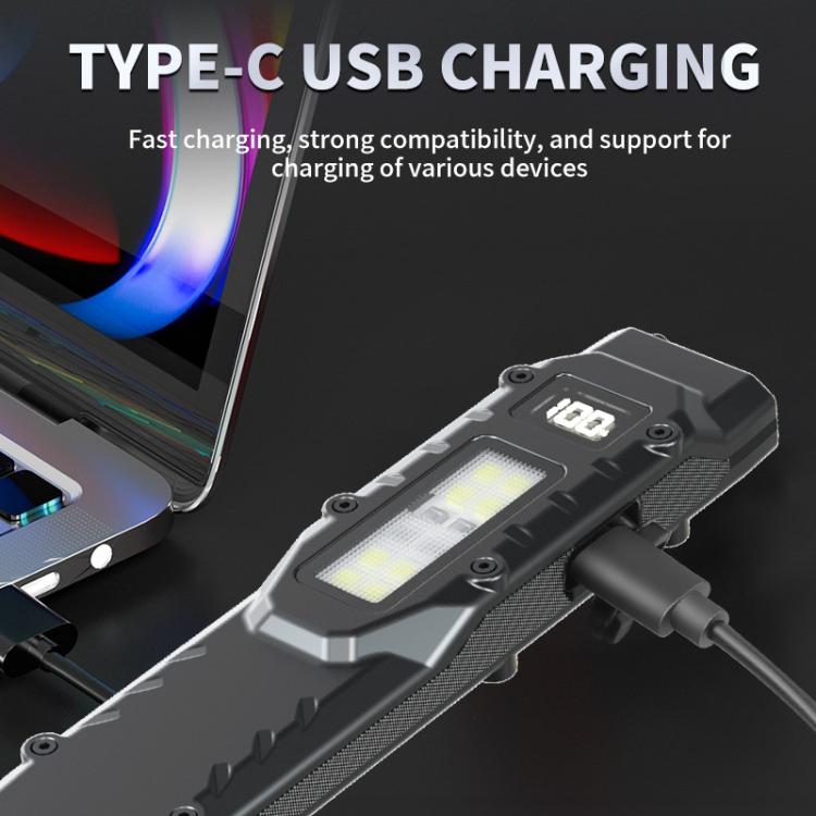 Mini Portable Self-Defense Three-Light Source Flashlight With Pen Clip