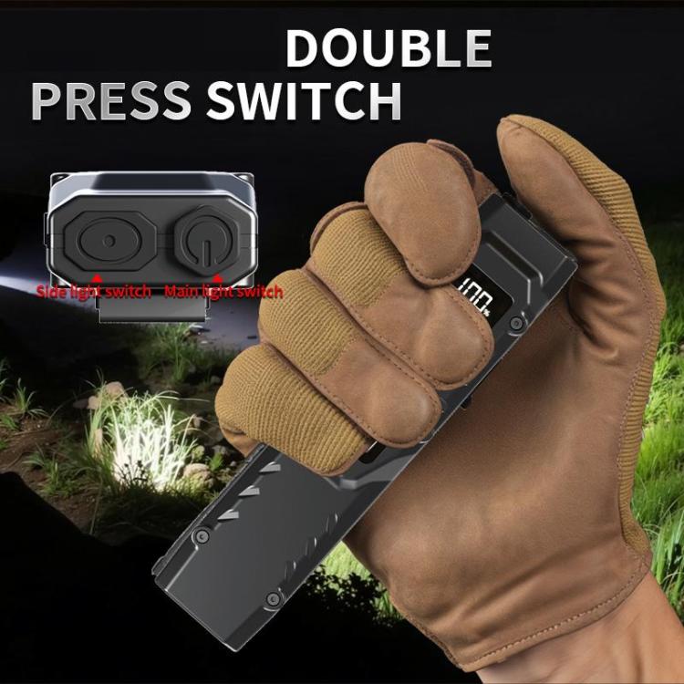 Mini Portable Self-Defense Three-Light Source Flashlight With Pen Clip