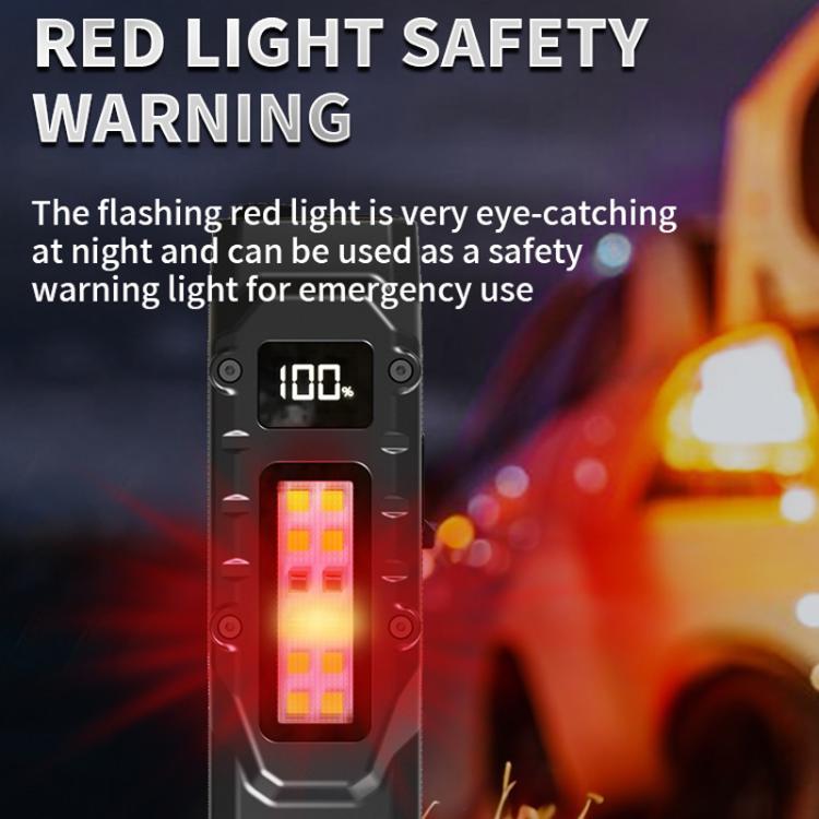 Mini Portable Self-Defense Three-Light Source Flashlight With Pen Clip