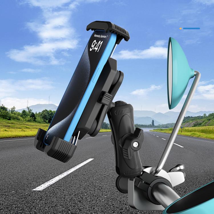 Motorcycle Shock-absorbing Rotatable 3-claw Mobile Phone Holder