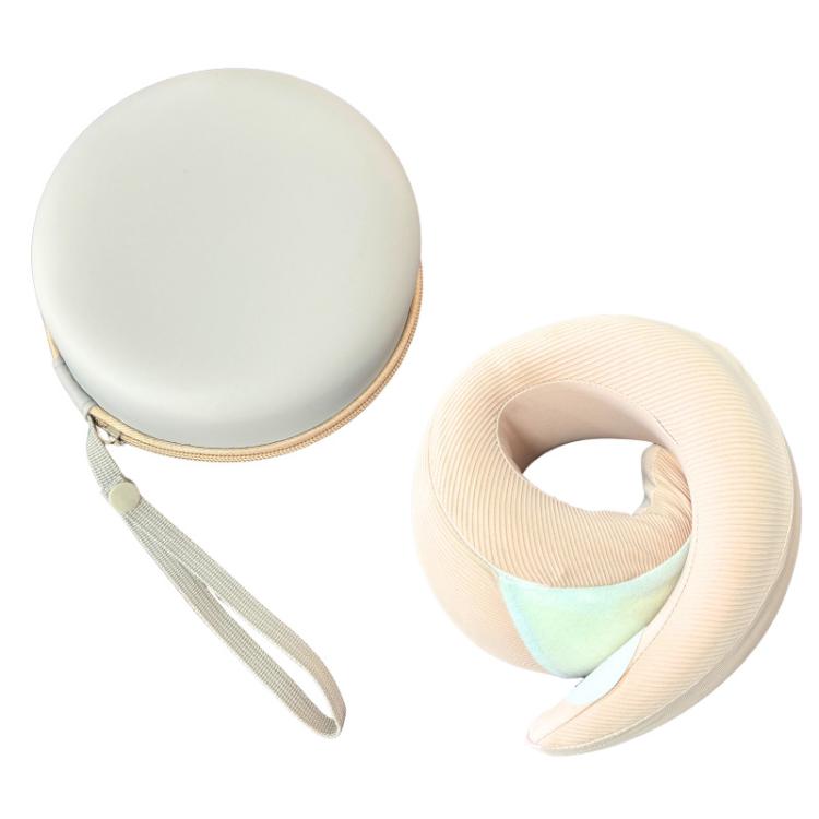 EVA U-shaped Pillow Memory Foam Pillow Storage Bag Portable Airplane Travel Headrest Storage Case