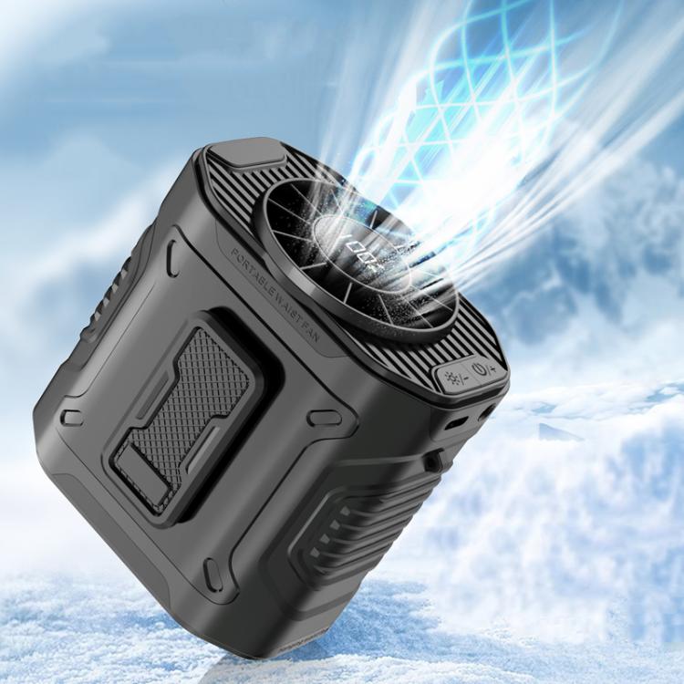 Portable Outdoor Hanging Waist Fan 100 Speeds Cooling Camping Neck Fan Long Life Charging Cooler