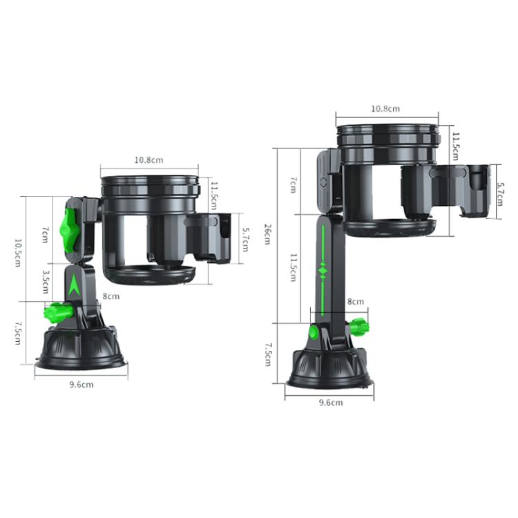 Car Multifunctional Water Cup Holder Auto Large Suction Cup Mounted Drink Rack