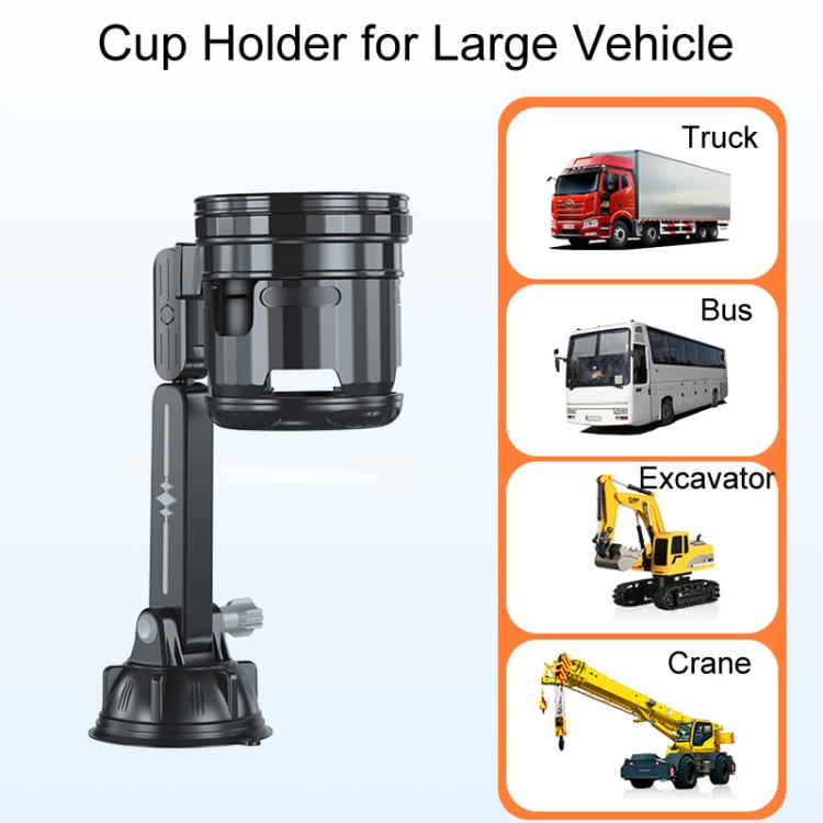 Car Multifunctional Water Cup Holder Auto Large Suction Cup Mounted Drink Rack