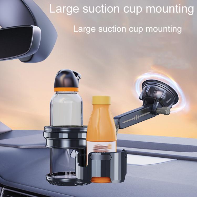 Car Multifunctional Water Cup Holder Auto Large Suction Cup Mounted Drink Rack