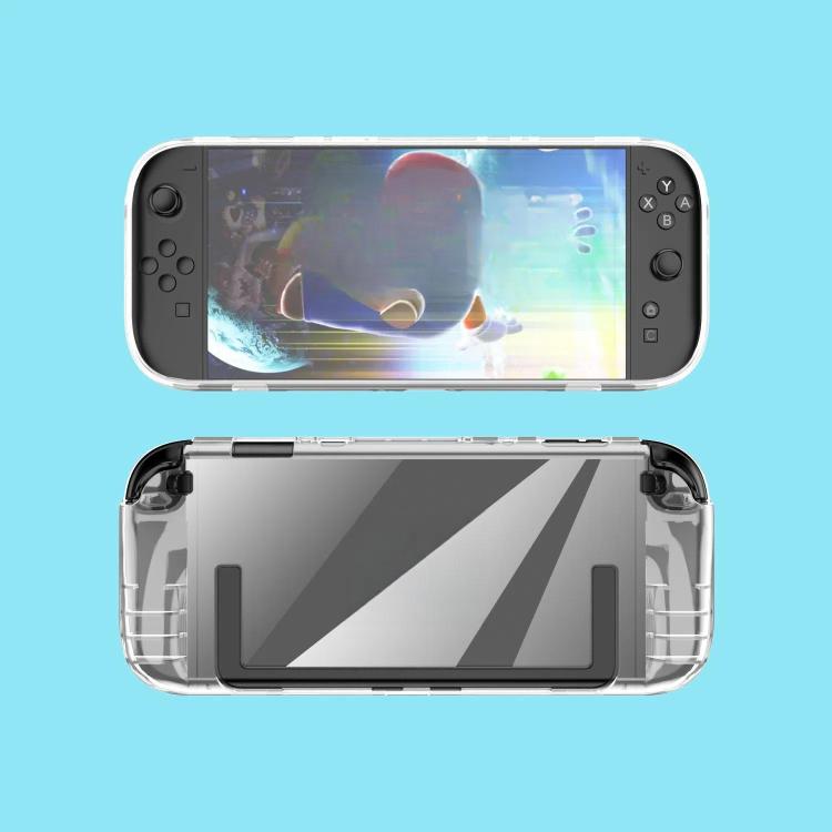 For Nintendo Switch 2 TPU Transparent One-piece Case Anti-Slip Full-Body Protective Cover